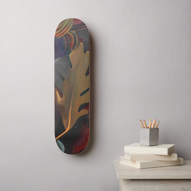 Skateboard Feuilles D'Automne Sous L'Eau | Georgia O'Keeffe | (Art mural)
