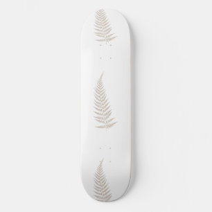 Skateboard Feuilles de fougères botaniques pressées - Choisis