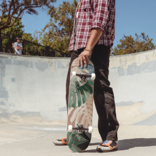 Skateboard Feuilles de jungle tropicales Monstera 2