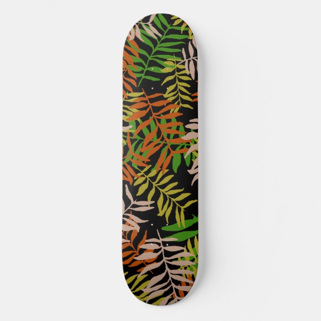 SKATEBOARD FEUILLES DE LA NATURE DE LA JUNGLE  (Recto)