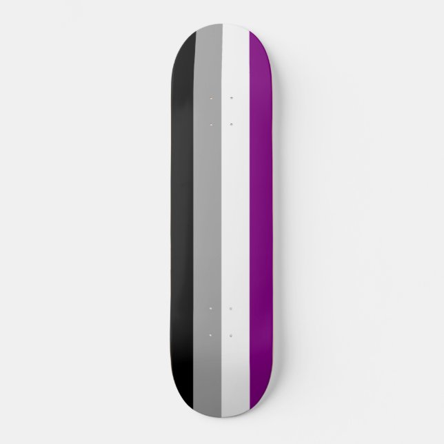 Skateboard Fierté asexuelle (Recto)