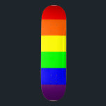 Skateboard Fierté d'arc-en-ciel<br><div class="desc">Type de plate-forme : 8 1/8" si vous faites des morcellements sur le moitié-tuyau ou des kickflips dans la rue, ce conseil formé par concurrence ont le bruit suprême ! Nos plate-formes sont faites du meilleur érable de hard rock de qualité et avec notre processus d'impression un-de-un-aimable ; vous obtenez...</div>