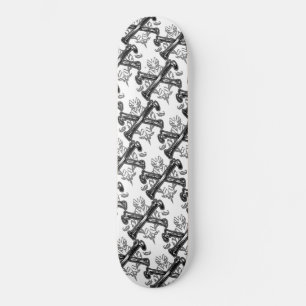 Skateboard Filigree des os croisés