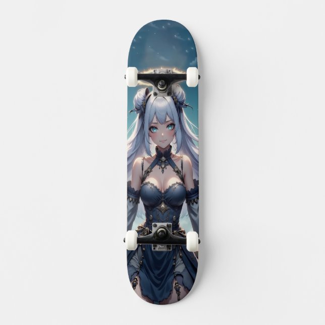 Skateboard Fille Anime Ange Céleste Éthérée (Recto)