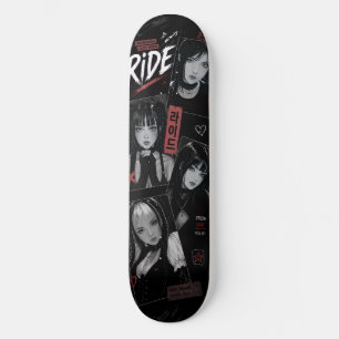 Skateboard Fille Anime Japonaise Emo Gothique Sk