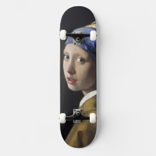 Skateboard Fille avec une boucle d'oreille Johannes Vermeer