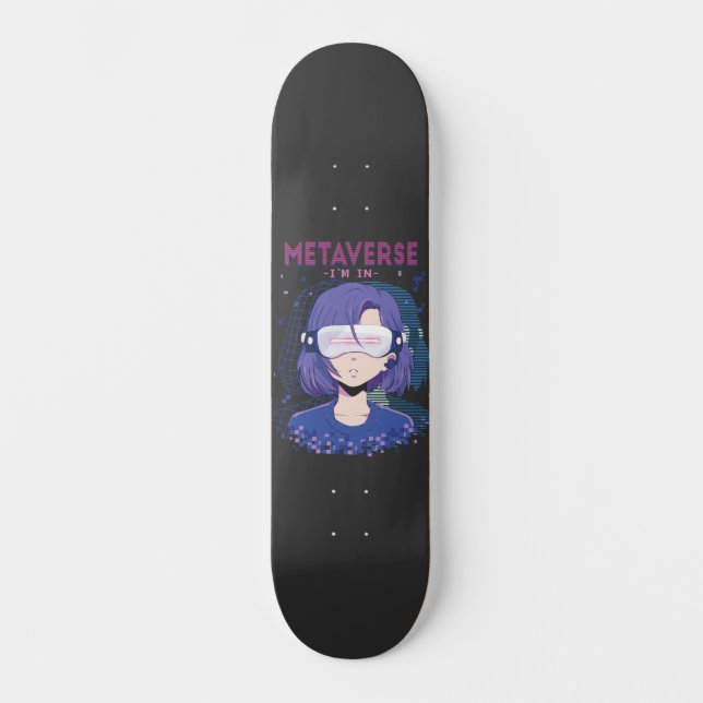Skateboard Fille d'anime lunettes de réalité virtuelle skateb (Recto)