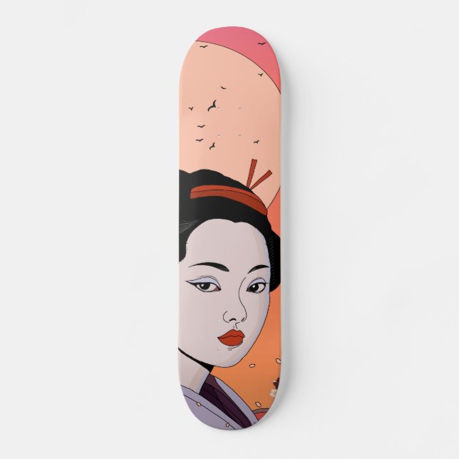 Skateboard Fille de geisha Soyez Belle (Recto)