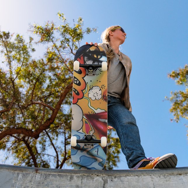 Skateboard Fille de graffiti urbain art Planche à roulettes (Créateur téléchargé)