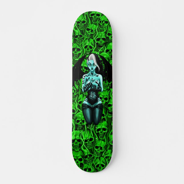 Skateboard fille de vampire (Devant)