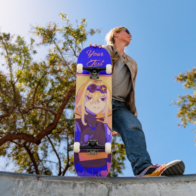 Skateboard Fille forte Anime (Extérieur 1)