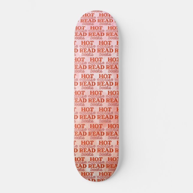 Skateboard Filles Chaudes Lisent Des Livres (Recto)