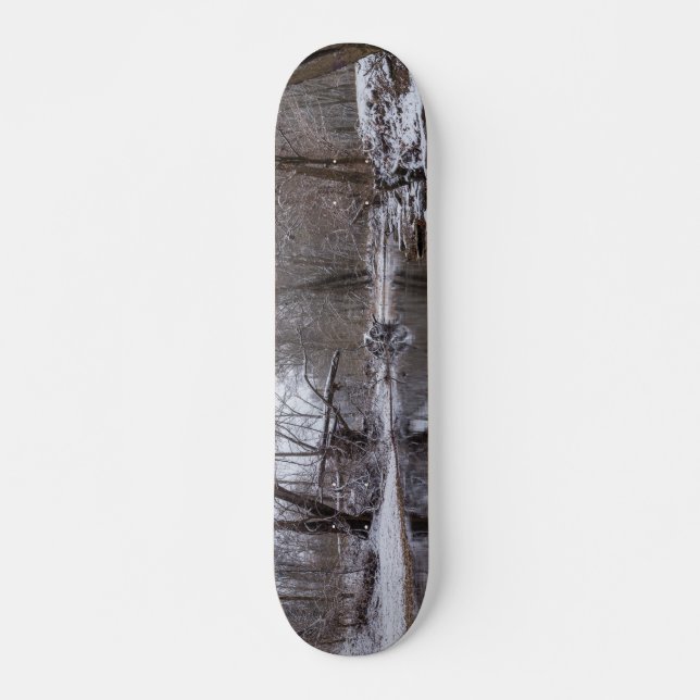 Skateboard Finley hiver neige (Devant)