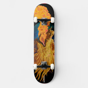 Skateboard Fire Dragon Chinese