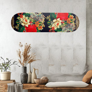 Skateboard Fitness Freak Floral Garden Roses sportif