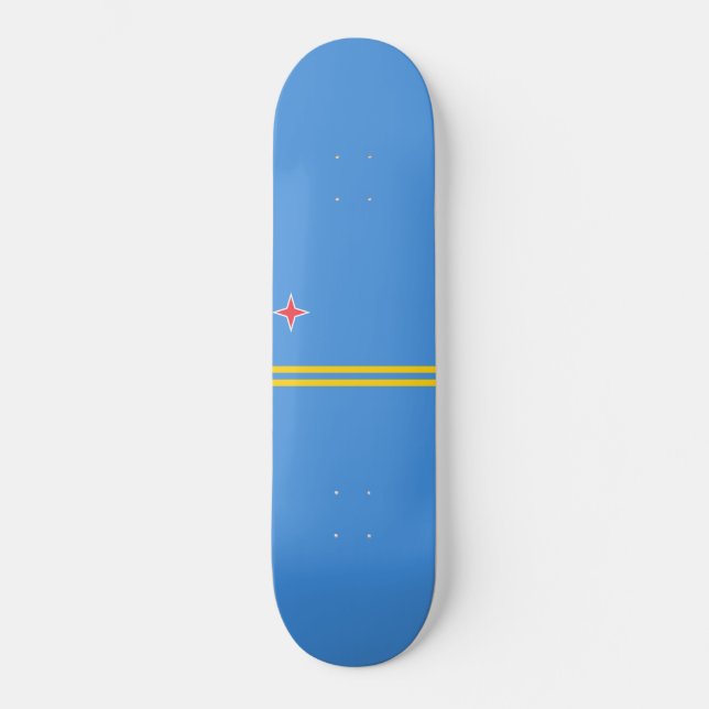 Skateboard Flag of Aruba (Recto)