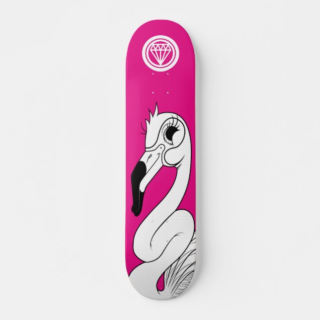 Skateboard Flamant rose (Devant)