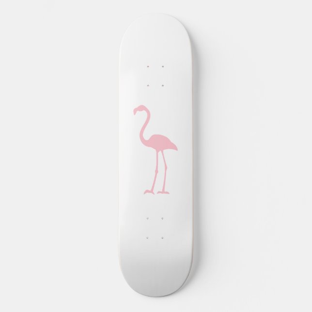 Skateboard Flamant rose rose (Recto)