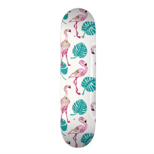 Skateboard Flamants roses roses