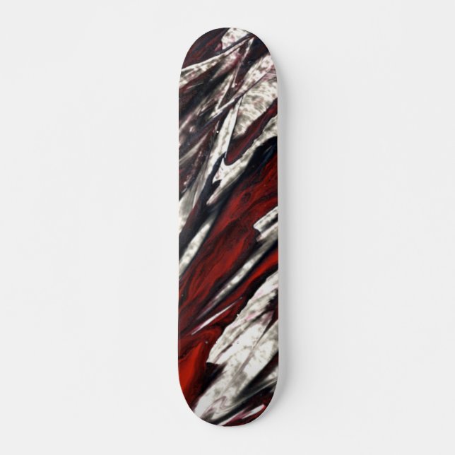 Skateboard Flames rouges en rage (Devant)