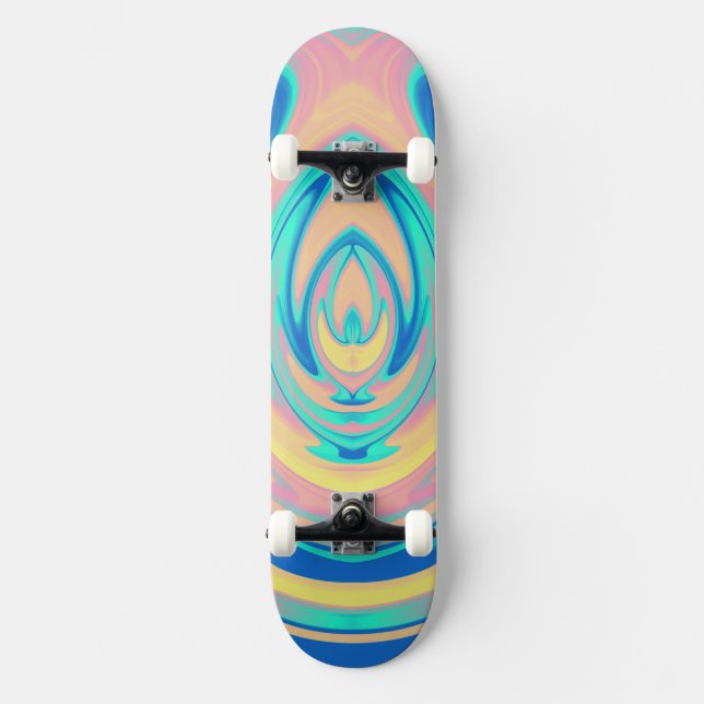 Skateboard flamme Abstraite 14 (Recto)