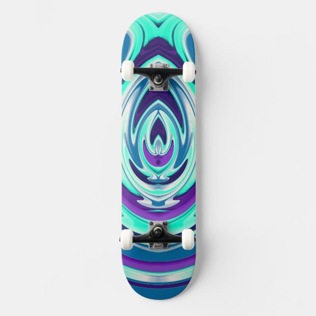 Skateboard Flamme Abstraite 30 (Recto)