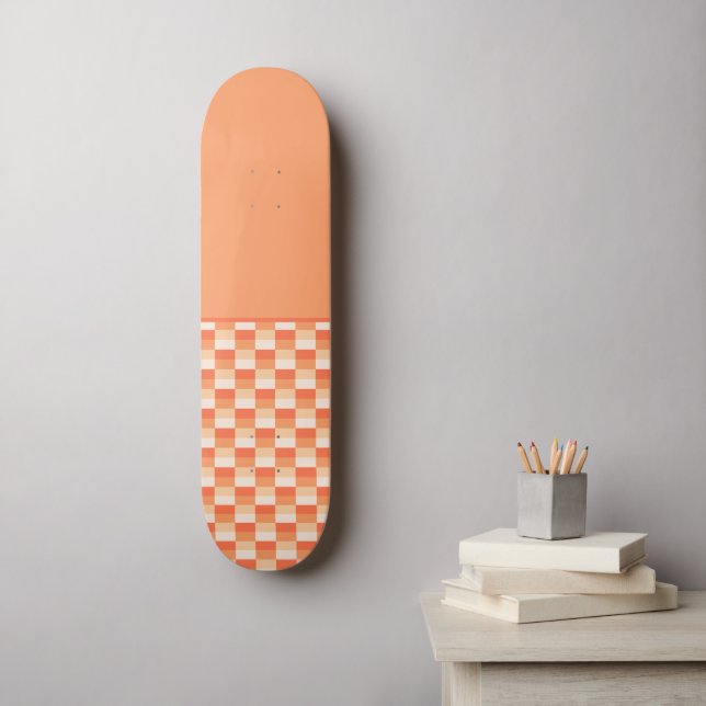 Skateboard Flammes d'une bougie et d'une combinaison orange (Art mural)