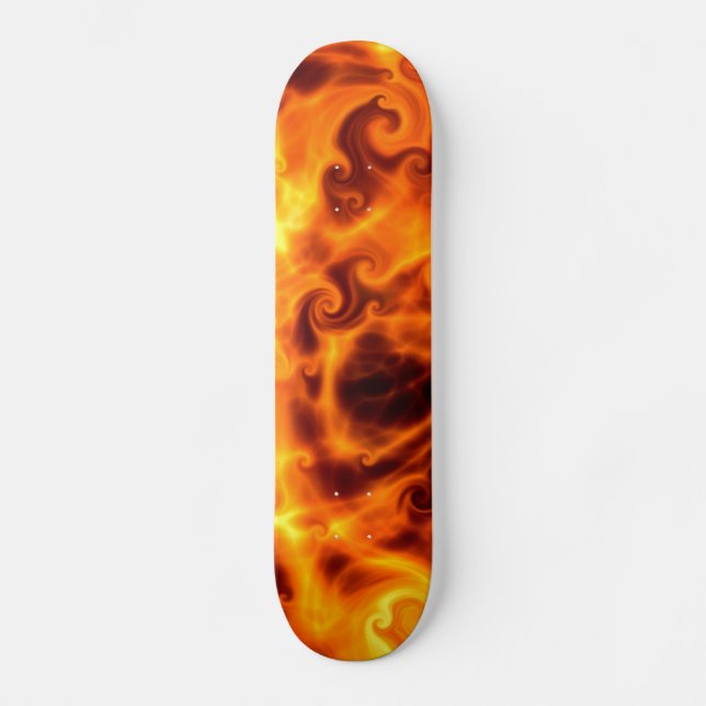 Skateboard Flammes tourbillonnantes (Recto)