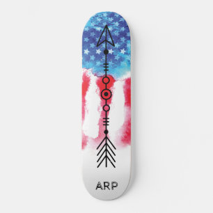 Skateboard *~* FLÈCHE militaire Drapeau bleu blanc rouge