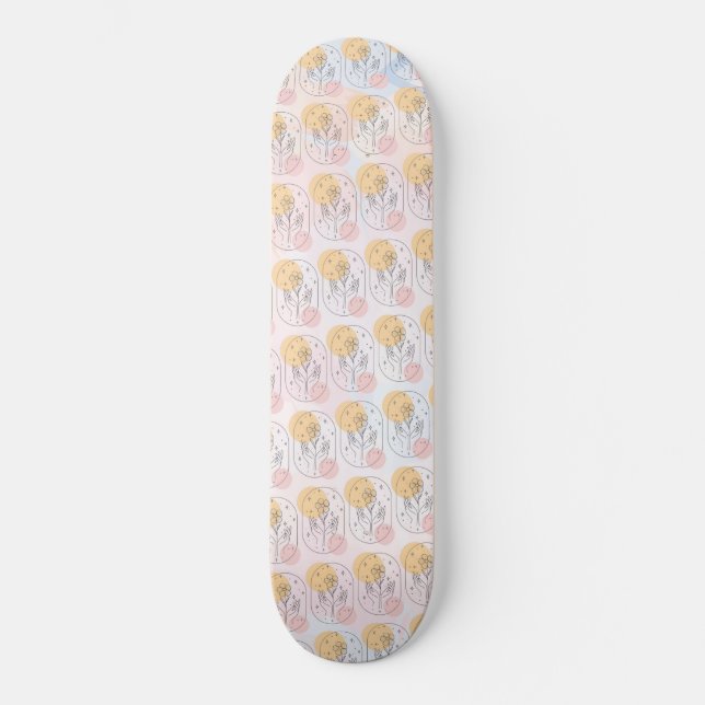 Skateboard Fleur (Recto)