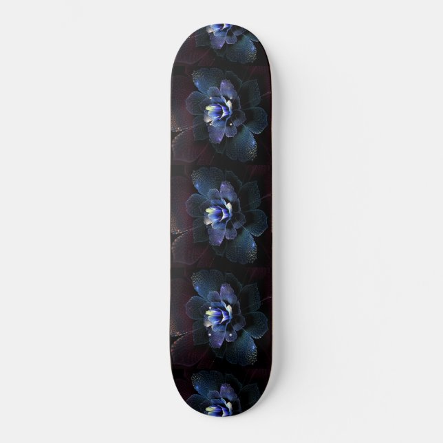 Skateboard Fleur bleue Organika (Recto)
