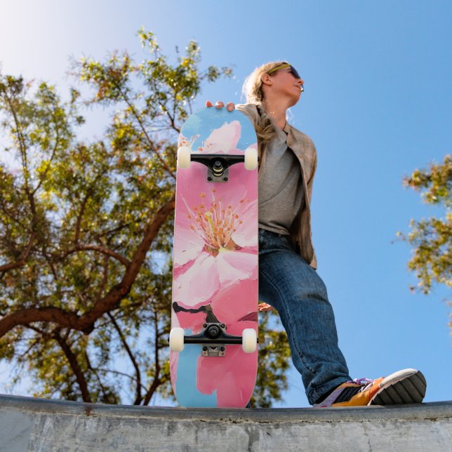 Skateboard Fleur de cerisier (Extérieur 1)