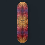 Skateboard Fleur de la vie / Fractal Personnalisé Spirituel<br><div class="desc">Fleur de vie / Blume des Lebens Saint-Univers Cadeau Spirituel Fractal Personnalisé Art Fractal. Personnalisez-le avec l'initiale/le nom du destinataire ou customisez-le davantage si vous souhaitez modifier la police, la taille et la couleur du texte et déplacer le texte. Ou supprimez le texte si vous préférez l'avoir sans. Fleur de...</div>