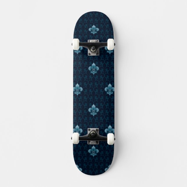 Skateboard Fleur De Lis Pattern (Recto)