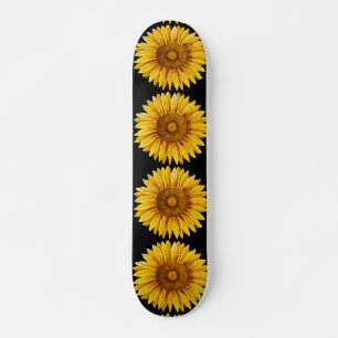 Skateboard Fleur de tournesol Vintage