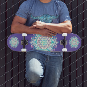 Skateboard Fleur De Vie - Indien Mandala 2