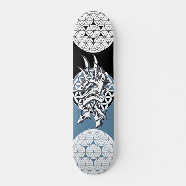 Skateboard Fleur de zone de la vie (Devant)