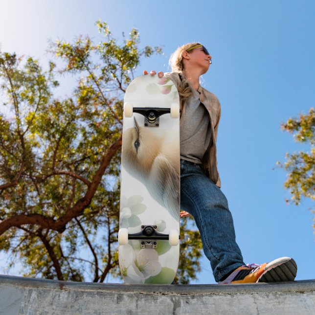 Skateboard Fleur d'eau de cerisier à floraison printanière (Extérieur 1)