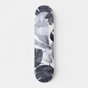 Skateboard Fleur d'été à l'aquarelle