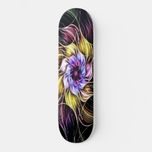 Skateboard fleur fractale