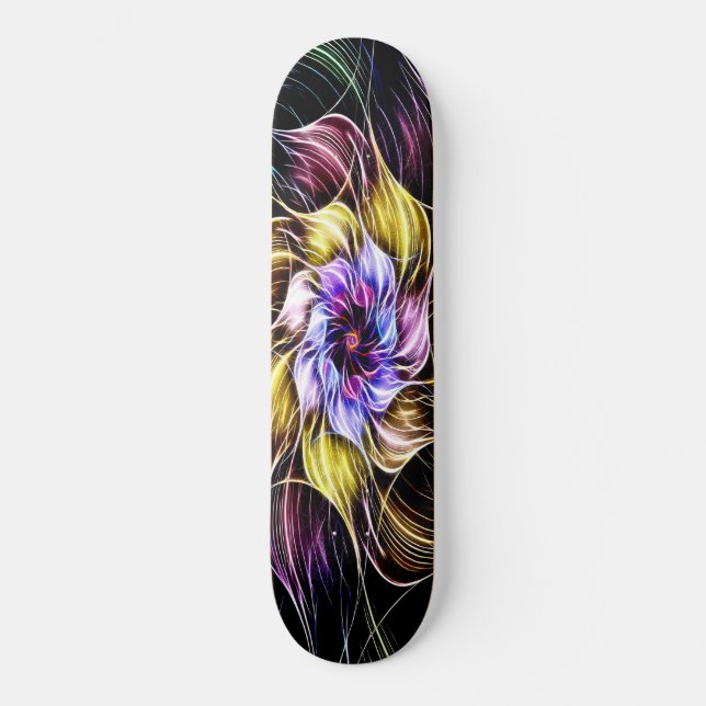 Skateboard fleur fractale (Recto)