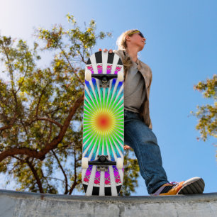 Skateboard Fleur hypnotique