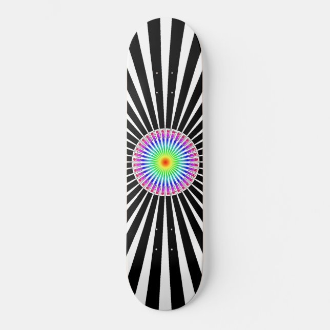 Skateboard Fleur hypnotique (Recto)