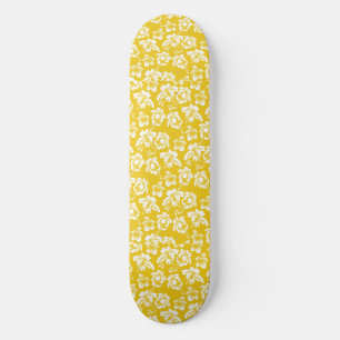 Skateboard Fleur Jaune hawaïenne
