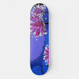 Skateboard Fleur Magenta Lotus