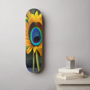 Skateboard Fleur Peacock Sunfeather
