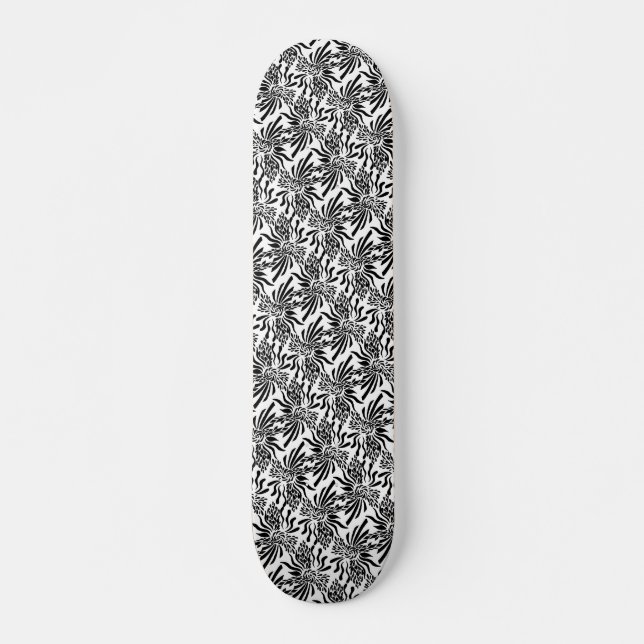 Skateboard Fleur sophistiquée (Devant)