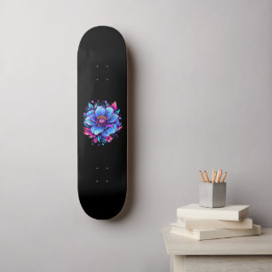 Skateboard Fleur Turquoise