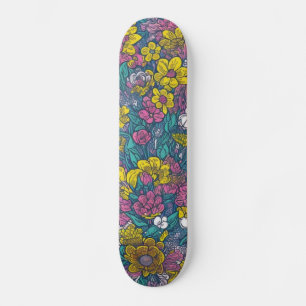 Skateboard Fleurs