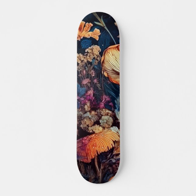 Skateboard Fleurs art nature (Devant)